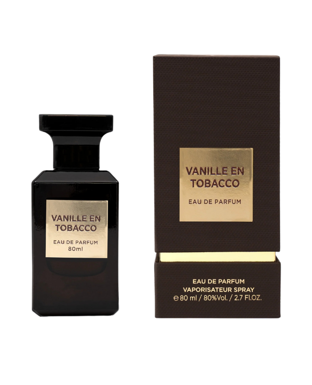 Vanilla in Tobacco Fragrance World 80ml Eau De Parfum Unisex