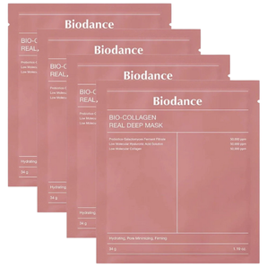 Bio Collagen Real Deep Mask Set - Lot de 4 Masques de 34g Masque Visage