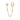 Boucles chaîne perle éclat - doré
