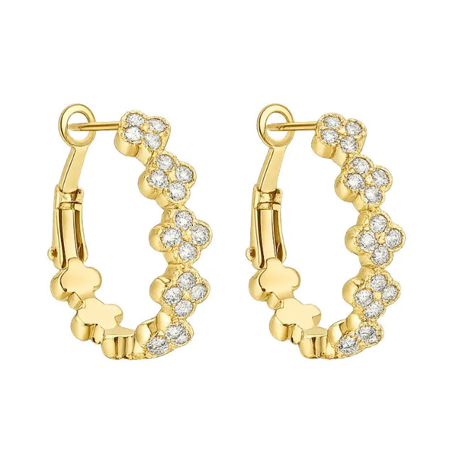 Boucles divine clover blanc