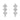 Boucles royal clover éclat - argenté