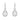 Boucles royal drop - argenté