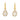 Boucles royal drop - doré