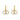 Boucles signature double o - doré