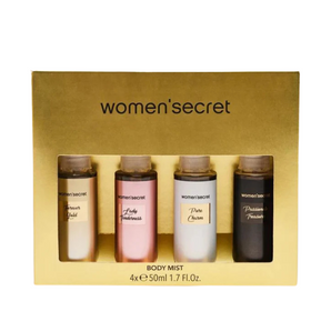 Coffret Doré Women'Secret de Brumes Parfumées 4 x 50 ml