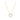 Collier crystal clover - doré