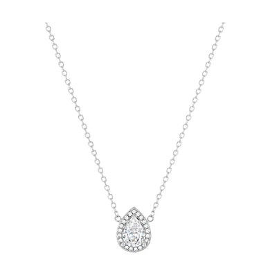 Collier crystal drop - argenté