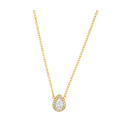 Collier crystal drop - doré