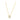 Collier crystal drop - doré