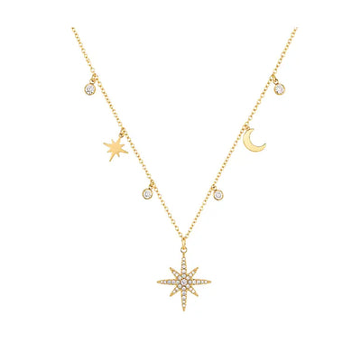 Collier éclat stellaire - doré
