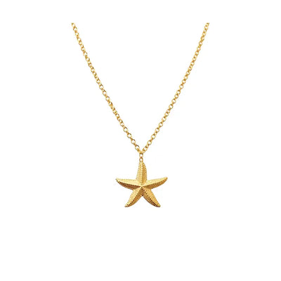 Collier étoile d’azur - doré
