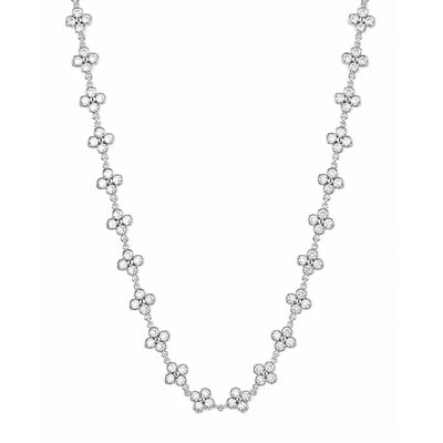 Collier ivory bloom - argenté