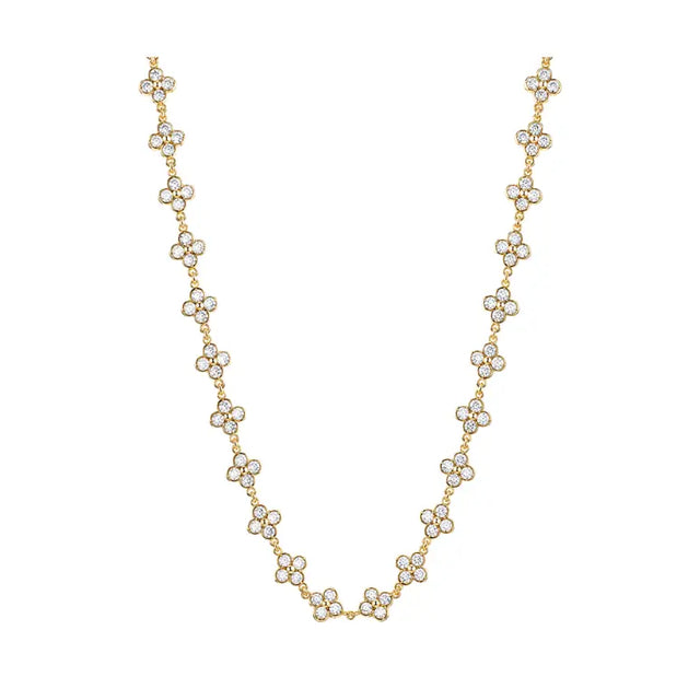 Collier ivory bloom - doré