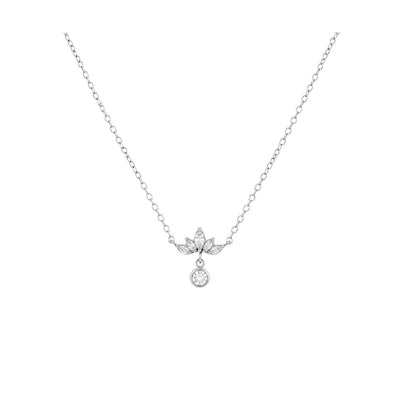 Collier lotus glow - argenté
