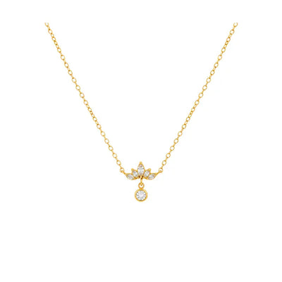 Collier lotus glow - doré