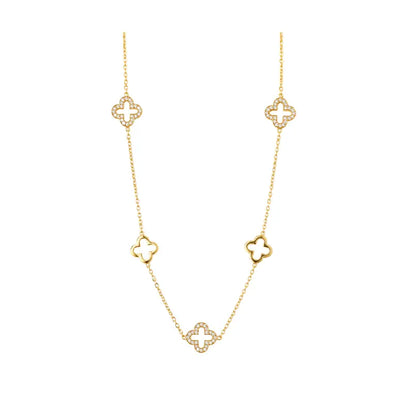 Collier trèfle impérial - doré