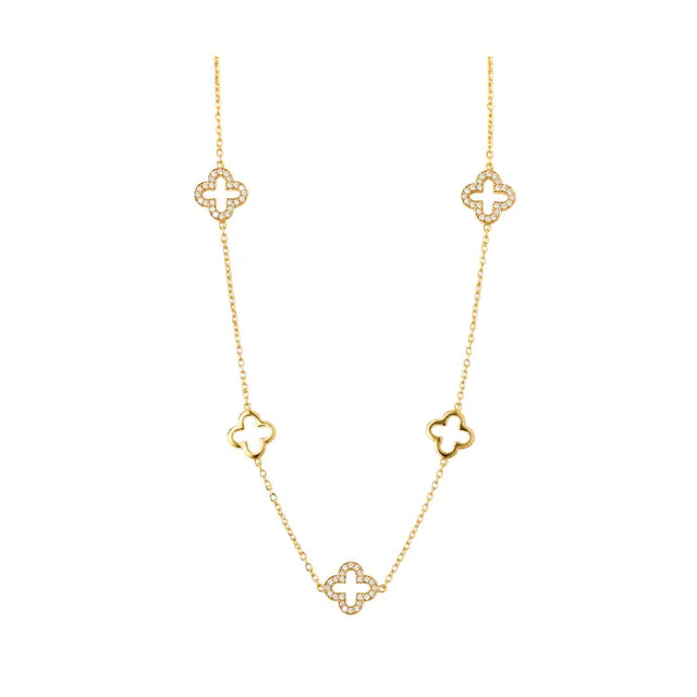 Collier trèfle impérial - doré