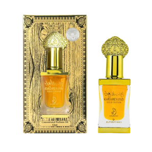Khashab Oud Gold – Huile Parfumée concentrée – Arabiyat 12ml