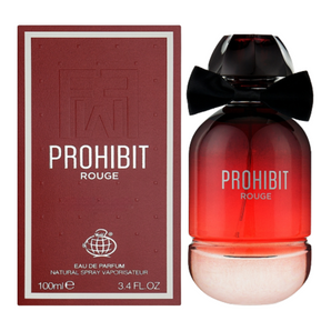 Prohibit Rouge - Fragrance World 100ml Eau De Parfum Femme