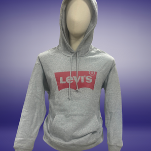 Pull A Capuche Levi's Gris Modèle Femme