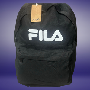 Sac À Dos Noir Fila avec Logo Blanc